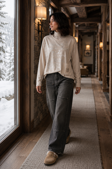 Polerón Mujer Cuello Polo Line Stud Pockets