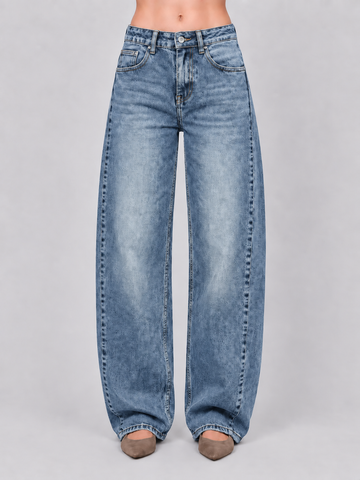 Jeans Barrel Washed Blue