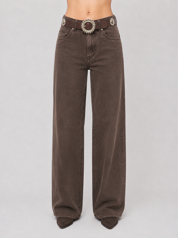 Jeans Wide Leg Sunbelt Café