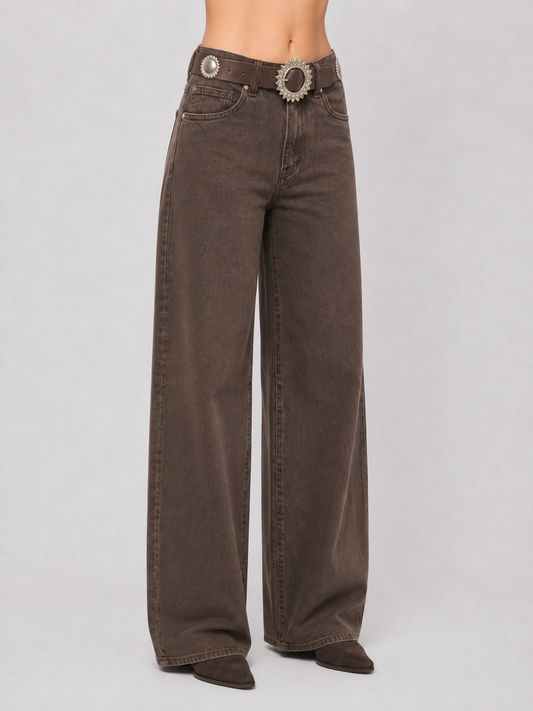 Jeans Wide Leg Sunbelt Café
